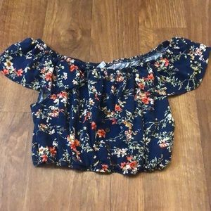 Floral crop top